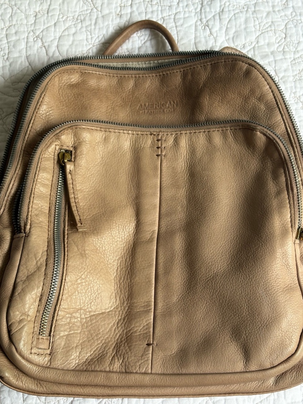 American Leather Backpack Cleveland in Hazelnut